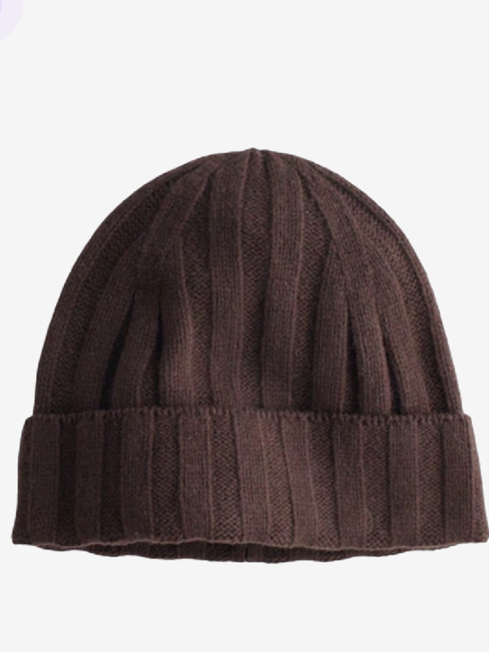J.Crew Madewell 100% Wool Brown Ribbed Beanie – Like New
